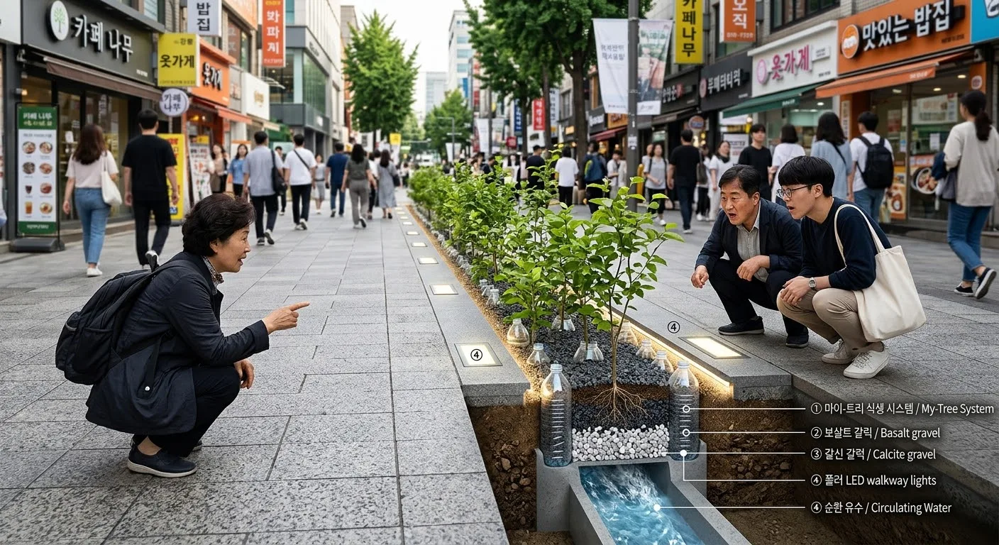 서현 로데오거리 마이트리 단면 설명 시각화